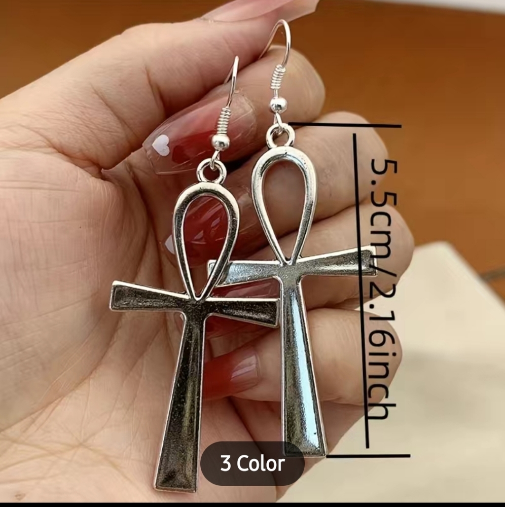 NWT Cross Earrings ✝️ - Picture 5 of 5